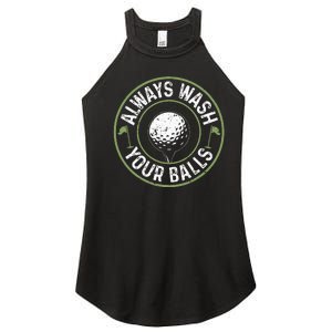 Always Wash Your Balls Golf Lover Golfer Golfing Life Women's Perfect Tri Rocker Tank