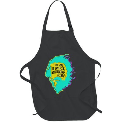 Alan Watts You Are The Universe Experiencing Itself Modern Full-Length Apron With Pockets