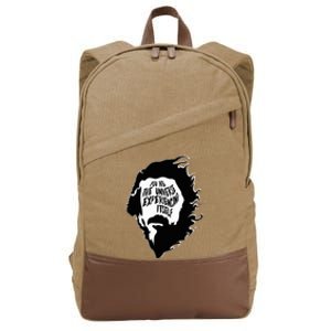 Alan Watts You Are The Universe Experiencing Itself Cotton Canvas Backpack