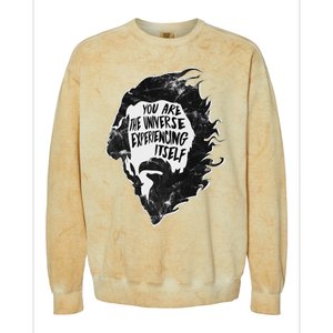 Alan Watts YouRe The Universe Experiencing Itself Colorblast Crewneck Sweatshirt