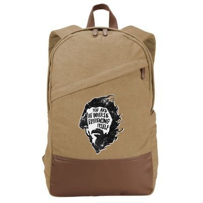 Alan Watts YouRe The Universe Experiencing Itself Cotton Canvas Backpack