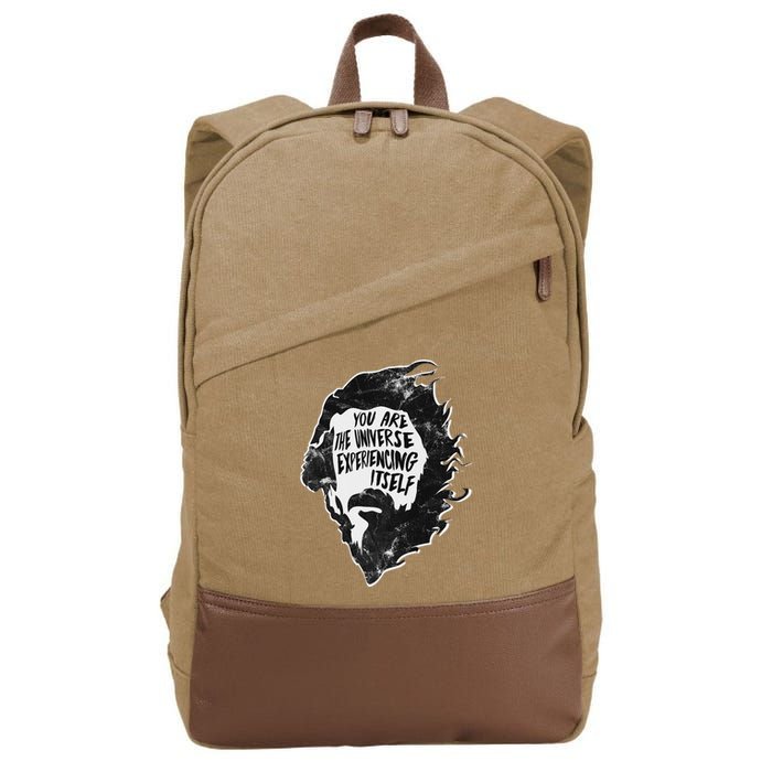 Alan Watts YouRe The Universe Experiencing Itself Cotton Canvas Backpack