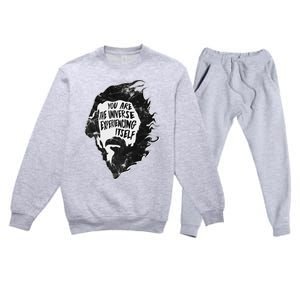 Alan Watts YouRe The Universe Experiencing Itself Premium Crewneck Sweatsuit Set