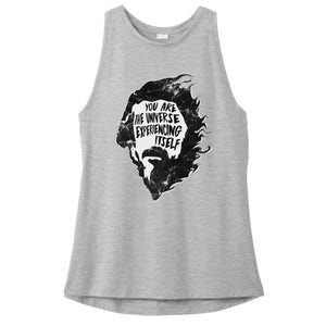 Alan Watts YouRe The Universe Experiencing Itself Ladies PosiCharge Tri-Blend Wicking Tank