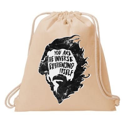 Alan Watts YouRe The Universe Experiencing Itself Drawstring Bag