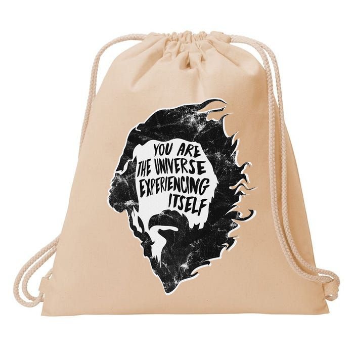 Alan Watts YouRe The Universe Experiencing Itself Drawstring Bag