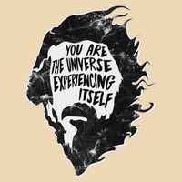 Alan Watts YouRe The Universe Experiencing Itself Drawstring Bag