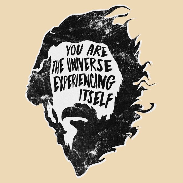 Alan Watts YouRe The Universe Experiencing Itself Drawstring Bag