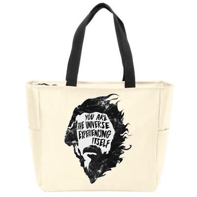 Alan Watts YouRe The Universe Experiencing Itself Zip Tote Bag