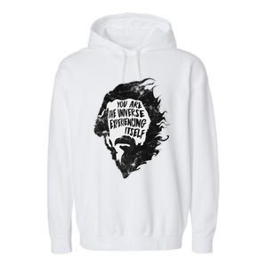 Alan Watts YouRe The Universe Experiencing Itself Garment-Dyed Fleece Hoodie