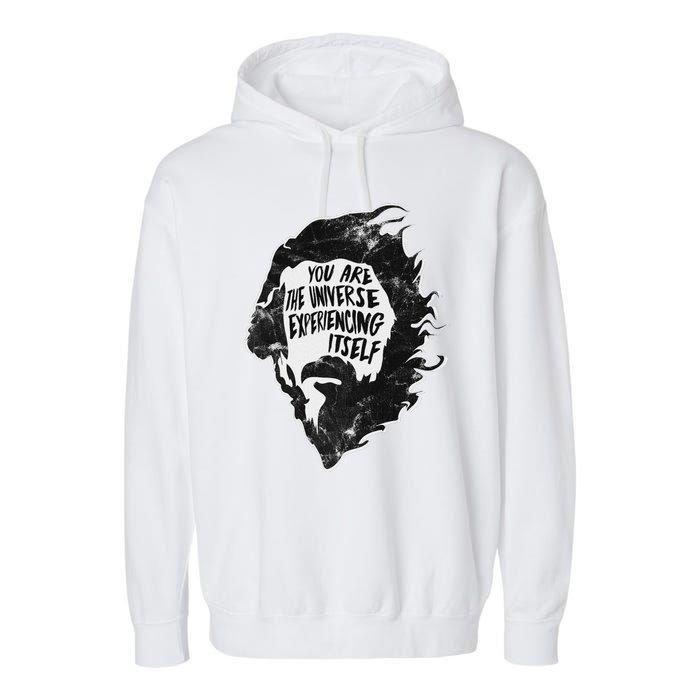 Alan Watts YouRe The Universe Experiencing Itself Garment-Dyed Fleece Hoodie