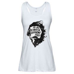 Alan Watts YouRe The Universe Experiencing Itself Ladies Essential Flowy Tank