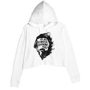 Alan Watts YouRe The Universe Experiencing Itself Crop Fleece Hoodie