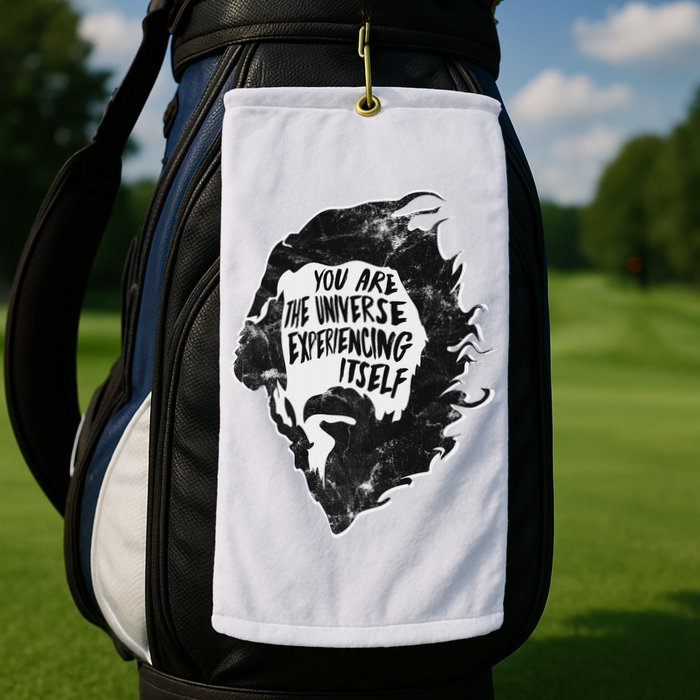 Alan Watts YouRe The Universe Experiencing Itself Golf Towel
