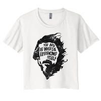 Alan Watts YouRe The Universe Experiencing Itself Women's Crop Top Tee