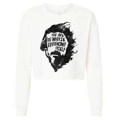 Alan Watts YouRe The Universe Experiencing Itself Cropped Pullover Crew