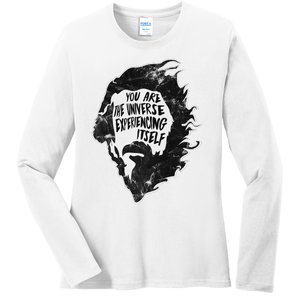 Alan Watts YouRe The Universe Experiencing Itself Ladies Long Sleeve Shirt