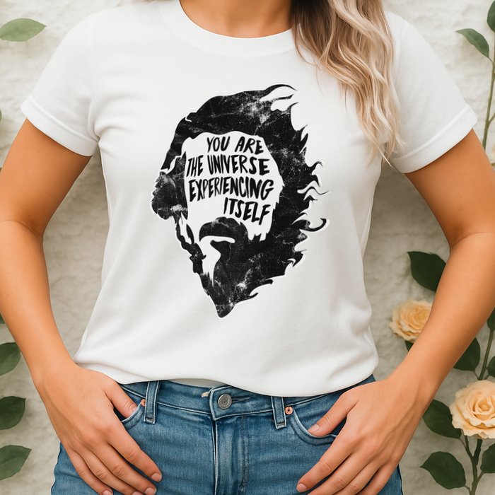 Alan Watts YouRe The Universe Experiencing Itself Womens T-Shirt