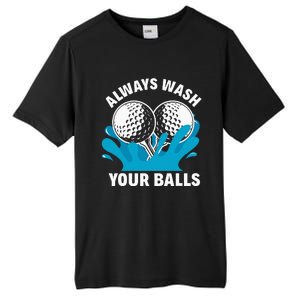 Always Wash Your Balls Funny Golf Tall Fusion ChromaSoft Performance T-Shirt