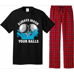 Always Wash Your Balls Funny Golf Pajama Set