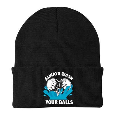 Always Wash Your Balls Funny Golf Beanie