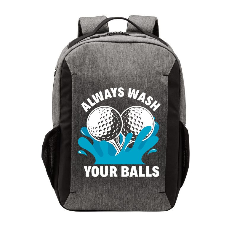 Always Wash Your Balls Funny Golf Vector Backpack
