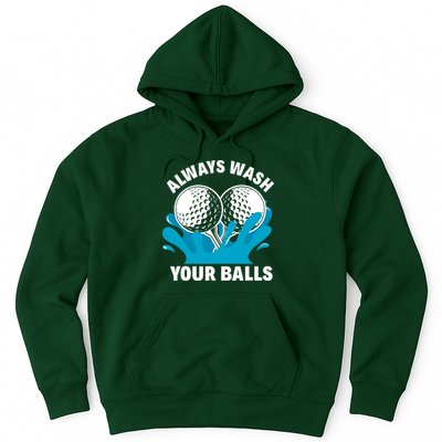 Always Wash Your Balls Funny Golf Hoodie