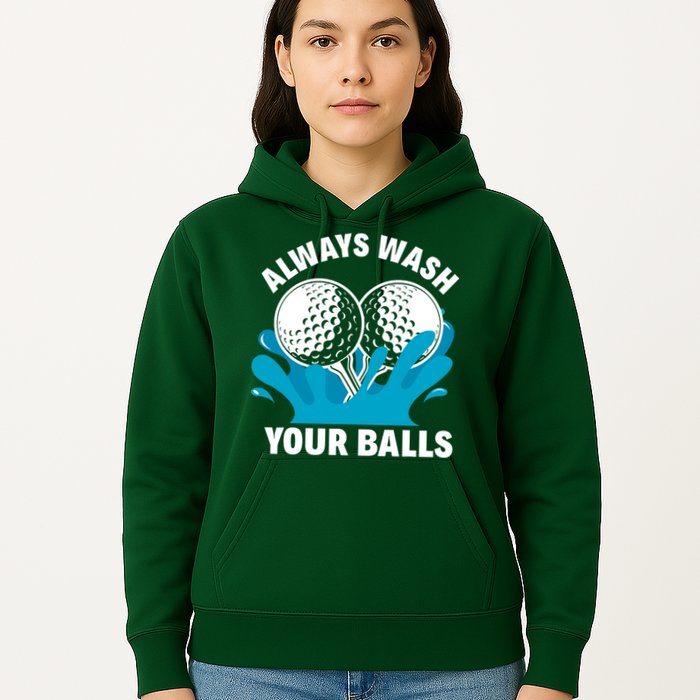 Always Wash Your Balls Funny Golf Hoodie
