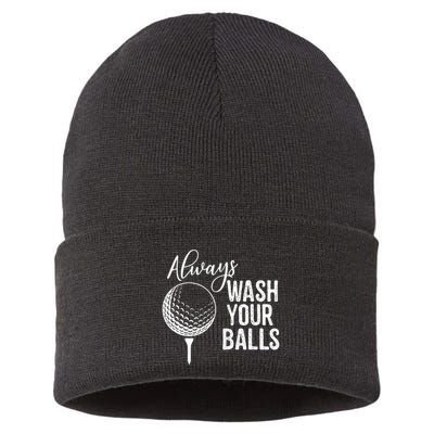 Always Wash Your Balls Golf Sustainable Knit Beanie