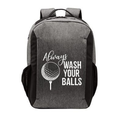 Always Wash Your Balls Golf Vector Backpack