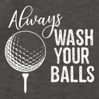 Always Wash Your Balls Golf Vector Backpack