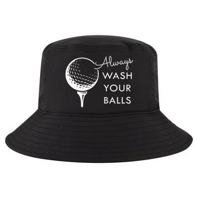 Always Wash Your Balls Funny Golf Cool Comfort Performance Bucket Hat