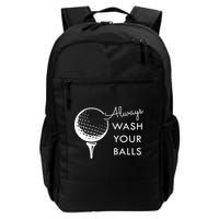 Always Wash Your Balls Funny Golf Backpack