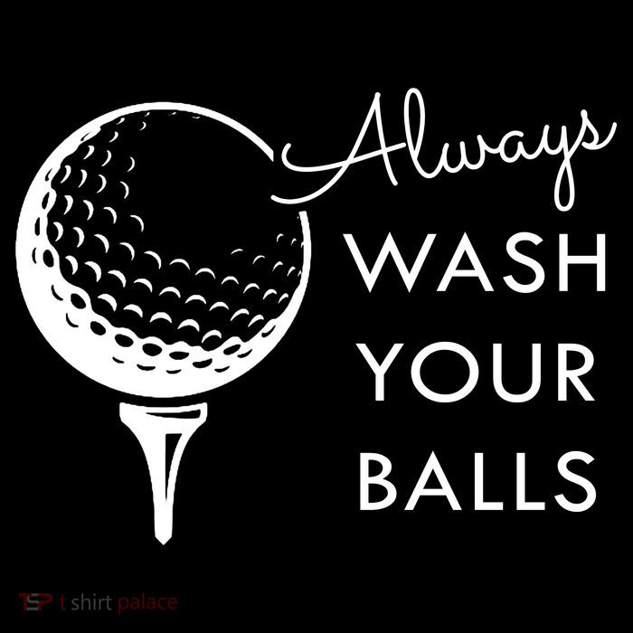 Always Wash Your Balls Funny Golf Flatbill Hat