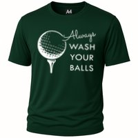 Always Wash Your Balls Funny Golf Performance Shirt