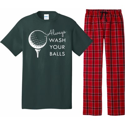 Always Wash Your Balls Funny Golf Pajama Set