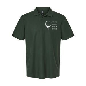 Always Wash Your Balls Funny Golf Softstyle Adult Sport Polo