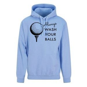 Always Wash Your Balls Funny Golf Unisex Surf Hoodie