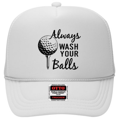 Always Wash Your Balls Funny Golf Trucker Hat