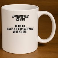 Appreciate What You What Be Are The Makes You Appreciate What You Dad 11oz C Handle Ceramic Mug