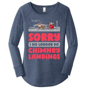 Aviator Xmas Airplane Fly Aviation Aircraft Pilot Christmas Gift Women's Perfect Tri Tunic Long Sleeve Shirt