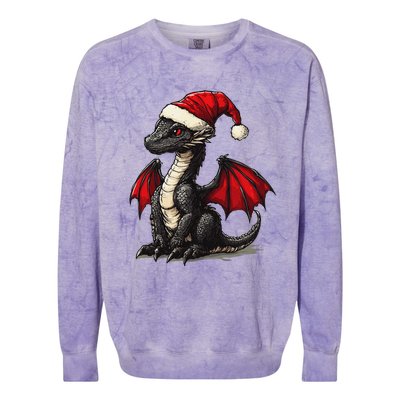 Awesome Xmas Dragon Outfit For Festive And Colorblast Crewneck Sweatshirt