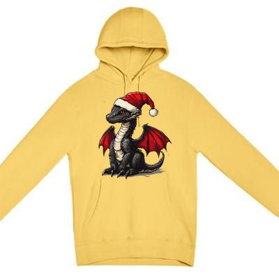 Awesome Xmas Dragon Outfit For Festive And Premium Pullover Hoodie