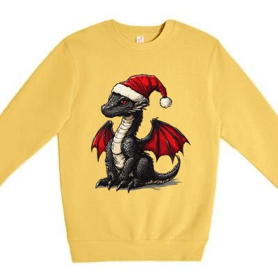 Awesome Xmas Dragon Outfit For Festive And Premium Crewneck Sweatshirt