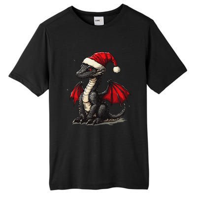 Awesome Xmas Dragon Outfit For Festive And Tall Fusion ChromaSoft Performance T-Shirt