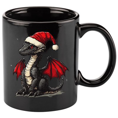 Awesome Xmas Dragon Outfit For Festive And 11oz C Handle Ceramic Mug