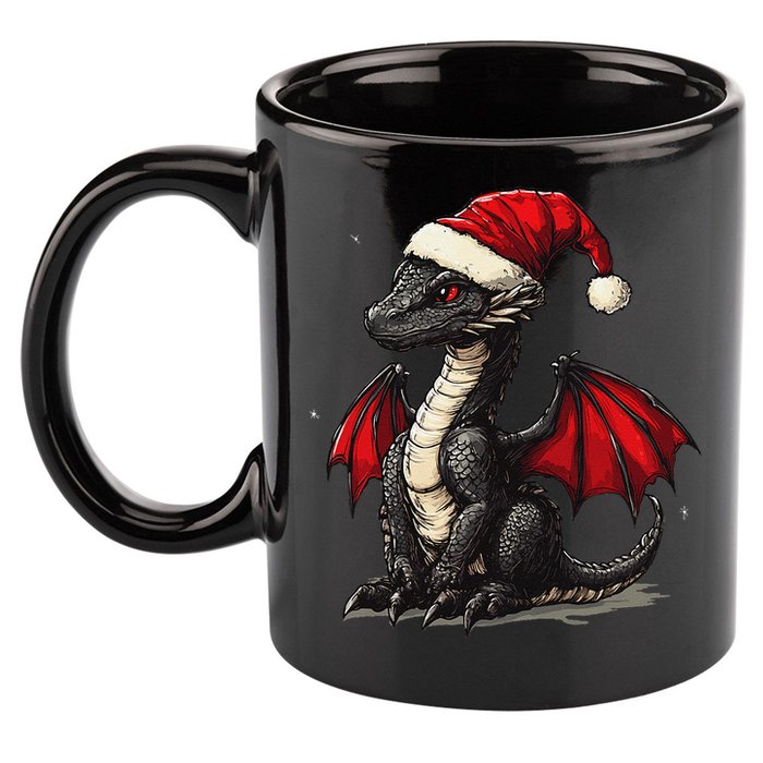 Awesome Xmas Dragon Outfit For Festive And 11oz C Handle Ceramic Mug