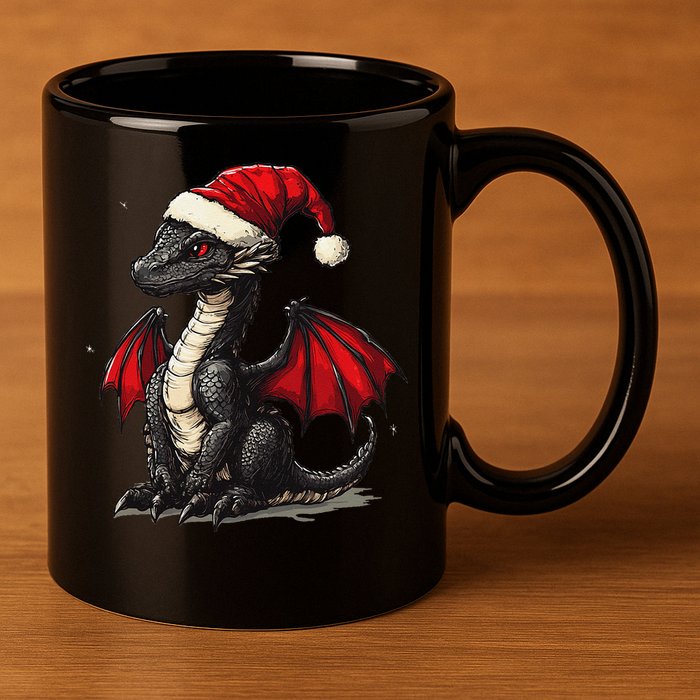 Awesome Xmas Dragon Outfit For Festive And 11oz C Handle Ceramic Mug