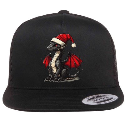 Awesome Xmas Dragon Outfit For Festive And Flat Bill Trucker Hat