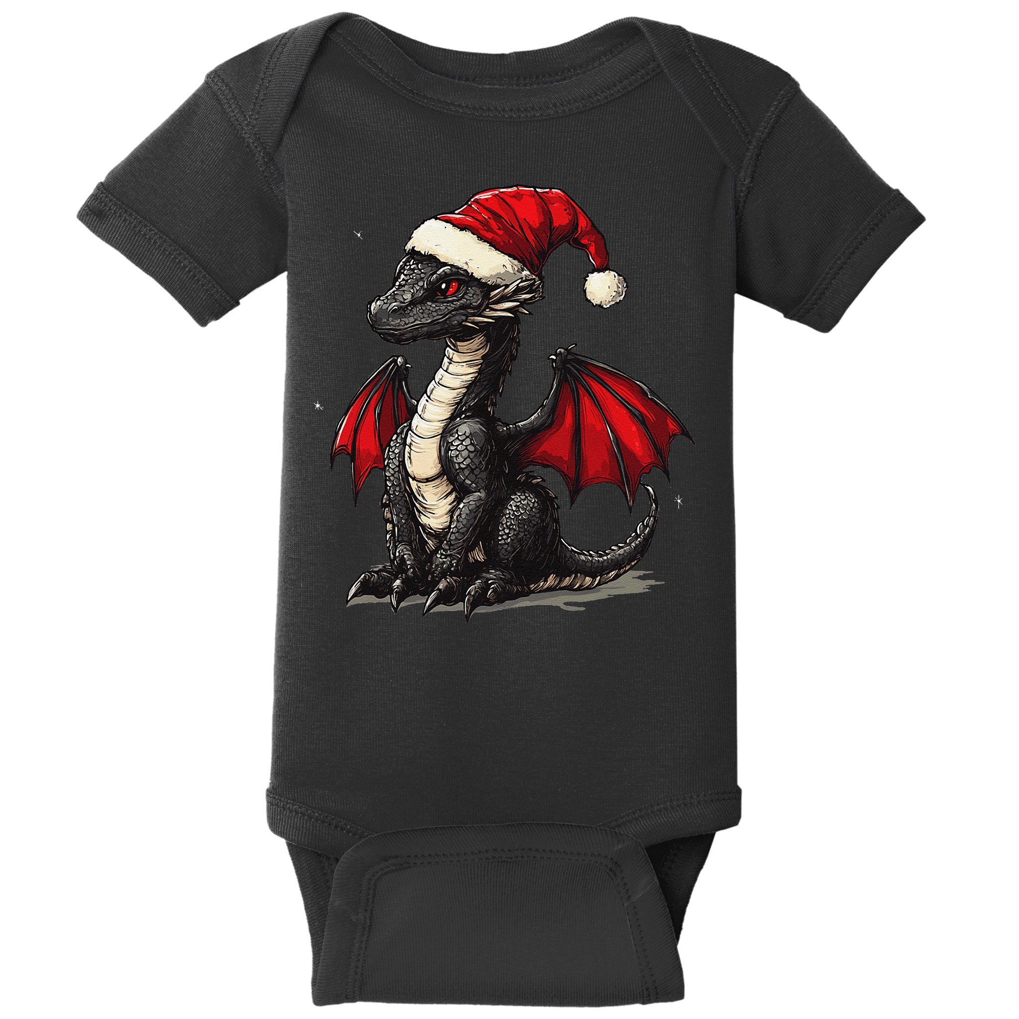 Awesome Xmas Dragon Outfit For Festive And Baby Bodysuit